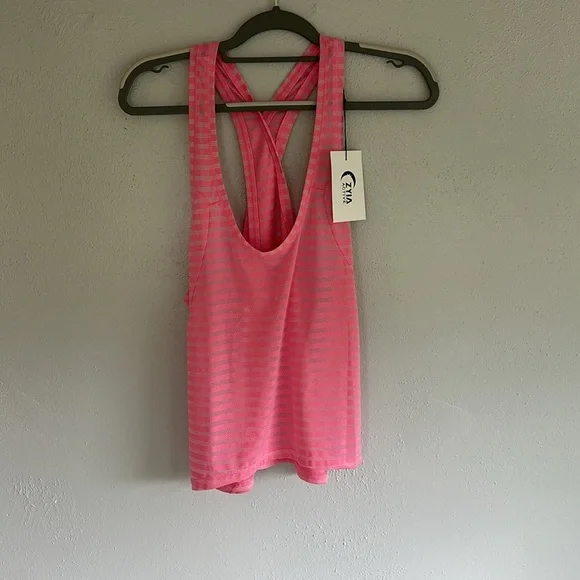 NWT Zyia pink split back tank - Picture 2 of 7